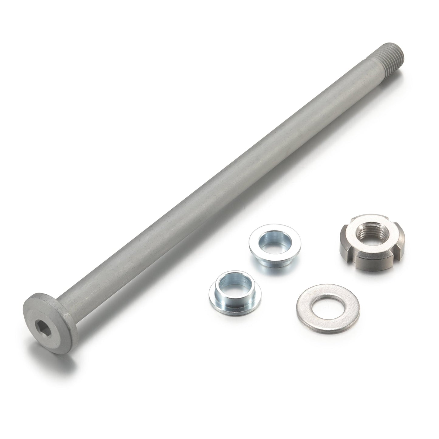Jackshaft Axle + nut + shim + 2 bushings