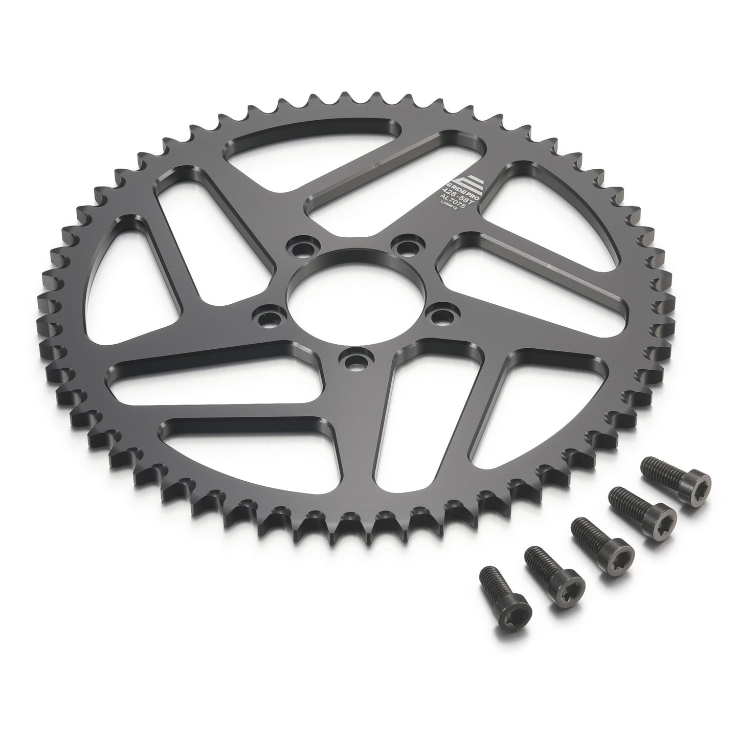428 58T Aluminum Sprocket (w/5screws) - SR